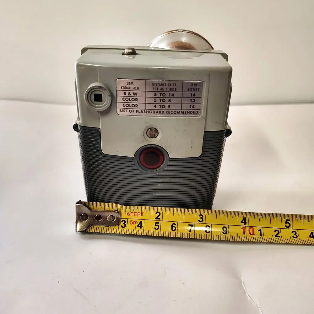 Vintage Kodak Brownie Starburst Camera Flash Dakon Lens Mid Century MCM Decor